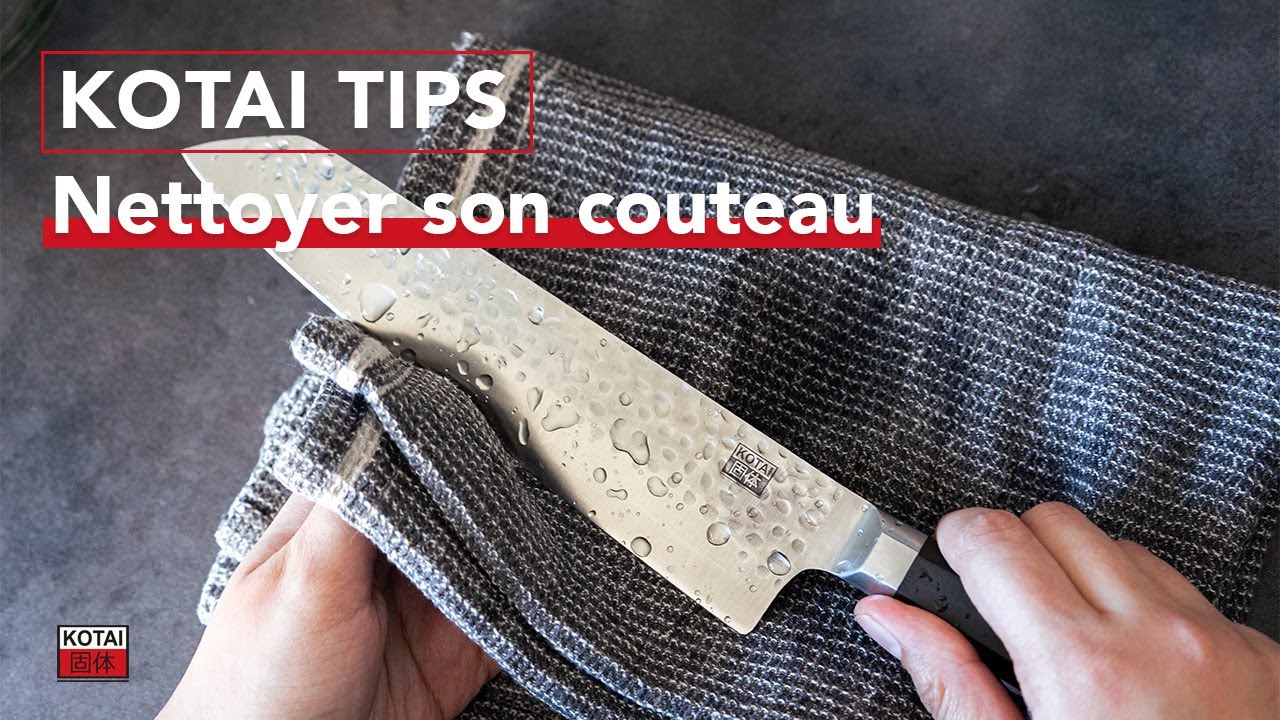 KOTAI TIPS - Comment nettoyer des taches d'oxydation et des taches noires sur mon couteau ?