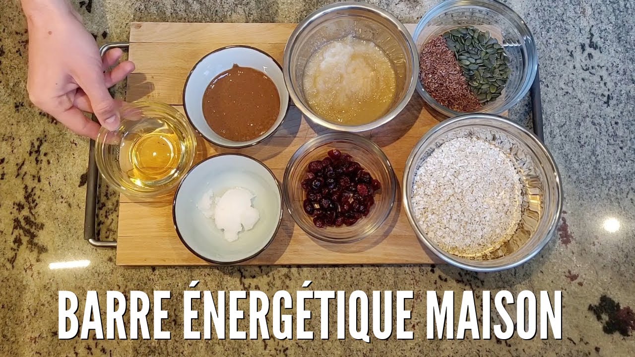Une recette de BARRE ÉNERGÉTIQUE équilibrée | Par Quentin Suau